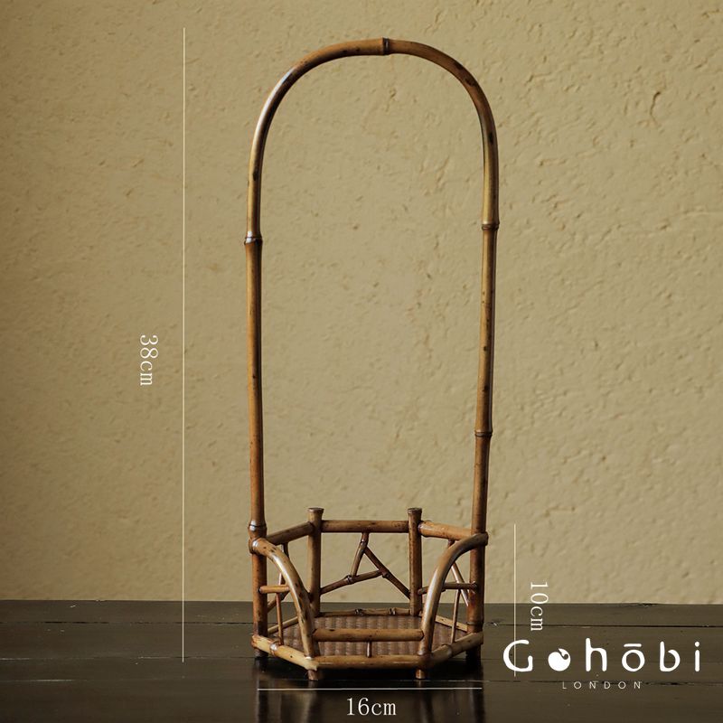 Gohobi Bamboo Lifting Beam Cooling Stove Rack – Kung Fu Tea Stove Stand for Tea Ceremony Accessories