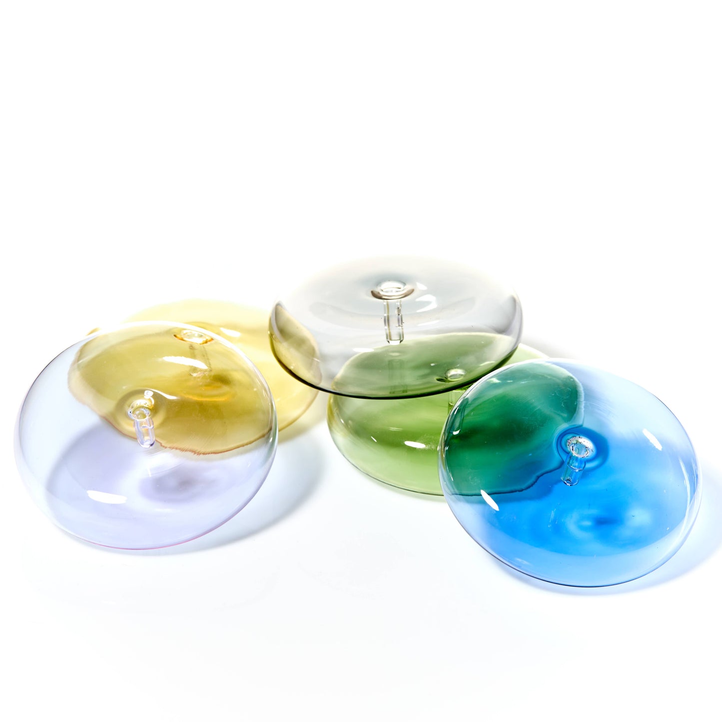 MÆGEN Dimple - Hand Blown Glass Incense Holder Blue