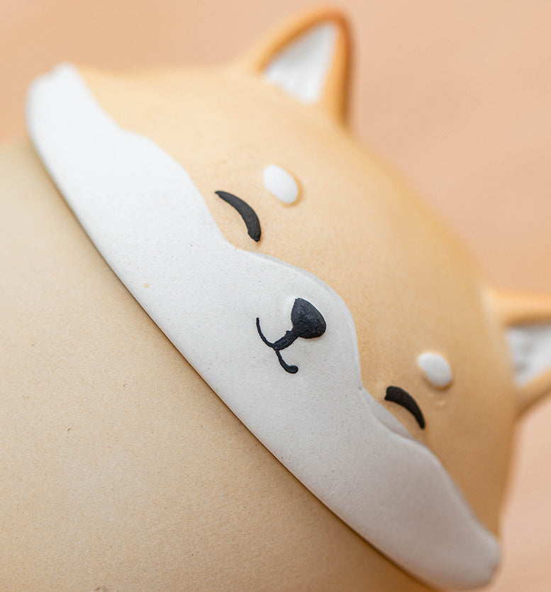 Mini pot à thé de voyage portable Gohobi Shiba Inu Dog