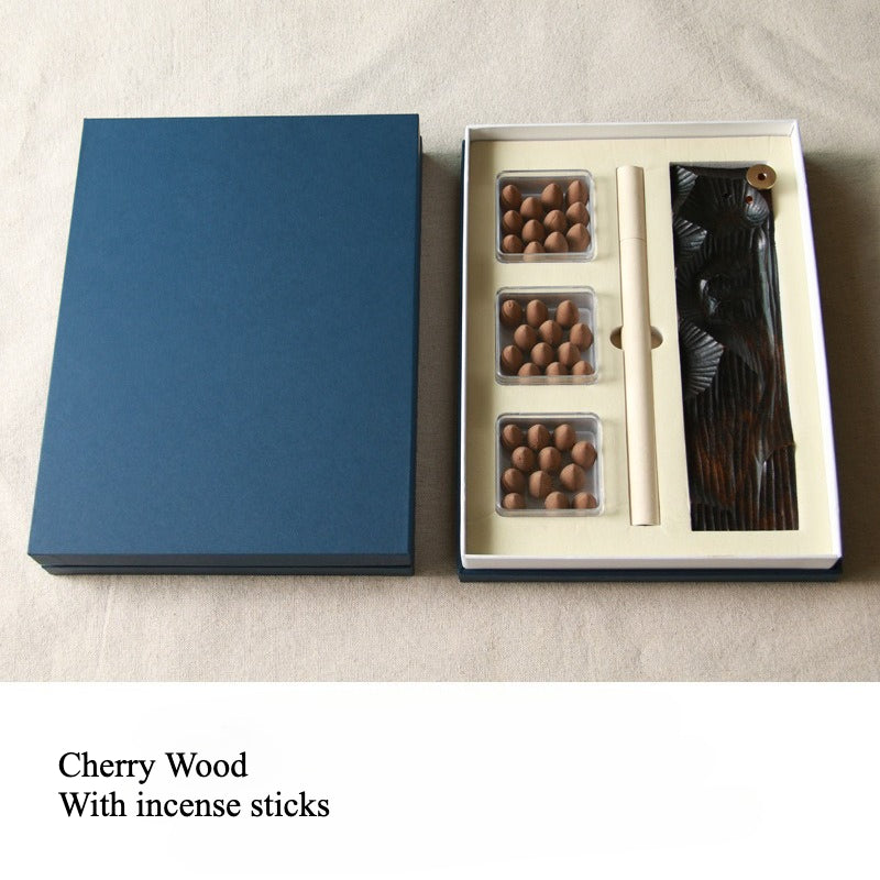 Gohobi Handcrafted Solid Wood Incense Holder