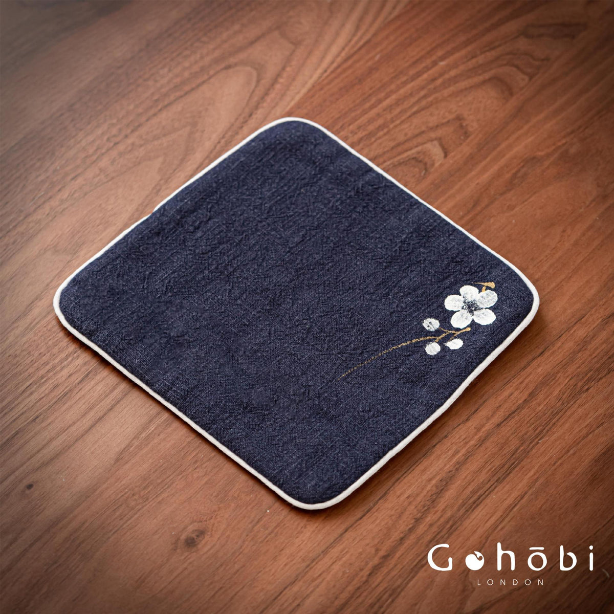 Gohobi Handmade Cotton Linen Tea Towel – Japanese Style Absorbent Zen Tea Cloth