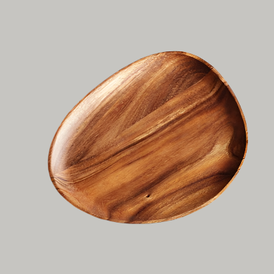 Gohobi Irregular Acacia Wooden Serving Tray