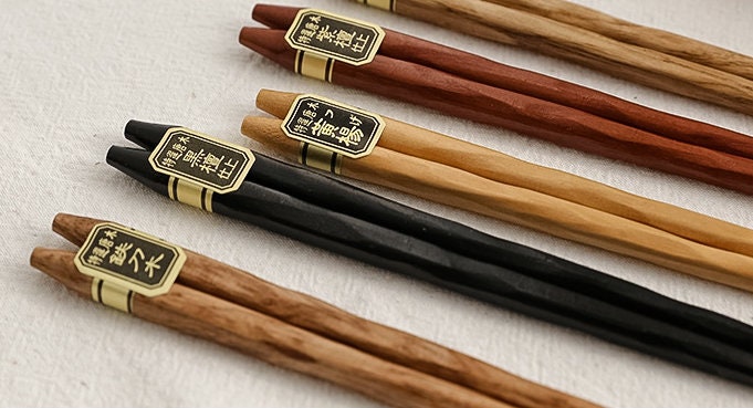 Gohobi A Set of 5 Pairs of Japanese Wooden Octagon Chopsticks