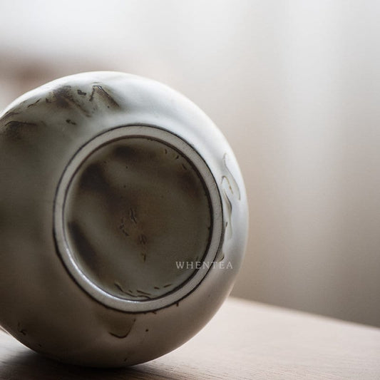 Gohobi x Whentea Shino Ware Ceramic Tea Storage Jars Chinese Gongfu tea Kung fu tea Japanese Chado