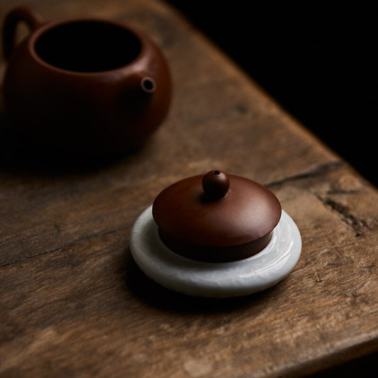 Gohobi Cloud ceramic teapot lid stand holder saucer Gongfu tea Japanese Chado lid coasters coaster