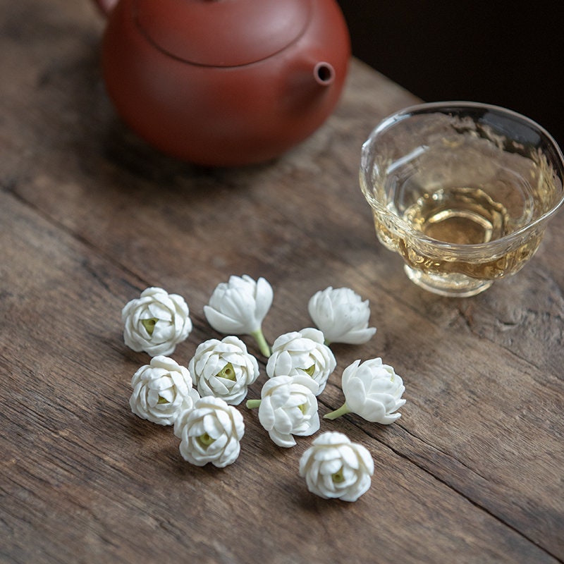 Gohobi A set of 3 handmade ceramic Arabian Jasmine Tea ornaments Tea pets Chinese Gongfu tea Kung fu tea Japanese Chado unique ornaments