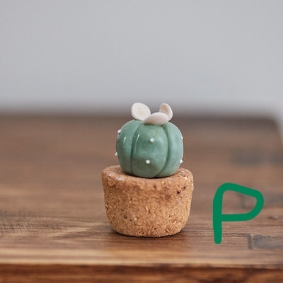 Gohobi Handmade cactus ceramic ornaments Japanese ornaments wedding birthday plant lover gift