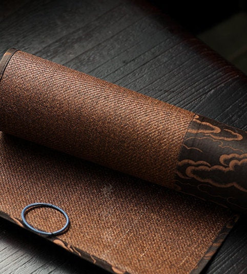 Gohobi Gongfu tea towels placemat for Tea ceremony 30cm x 60 cm Kung fu tea towels Linen cotton Japanese Chado Teaware placemat