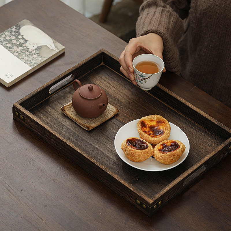 Gohobi Lightweight Wooden Tea Trays Serving Trays Gongfu tea trays (3 versions) Japanese Chado Paulownia wood