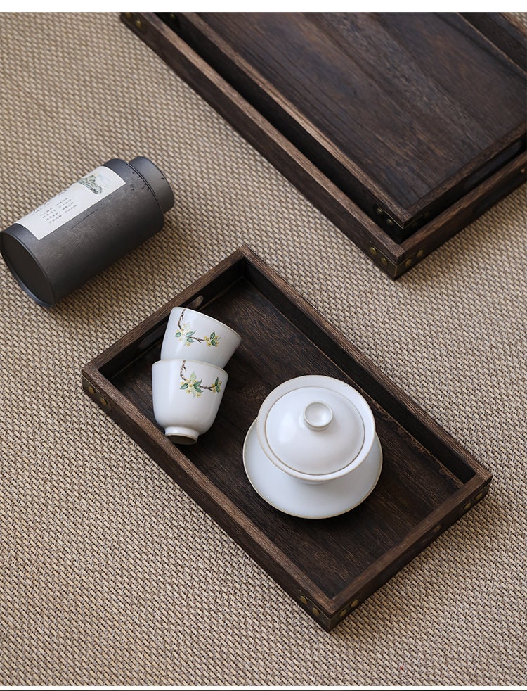 Gohobi Lightweight Wooden Tea Trays Serving Trays Gongfu tea trays (3 versions) Japanese Chado Paulownia wood