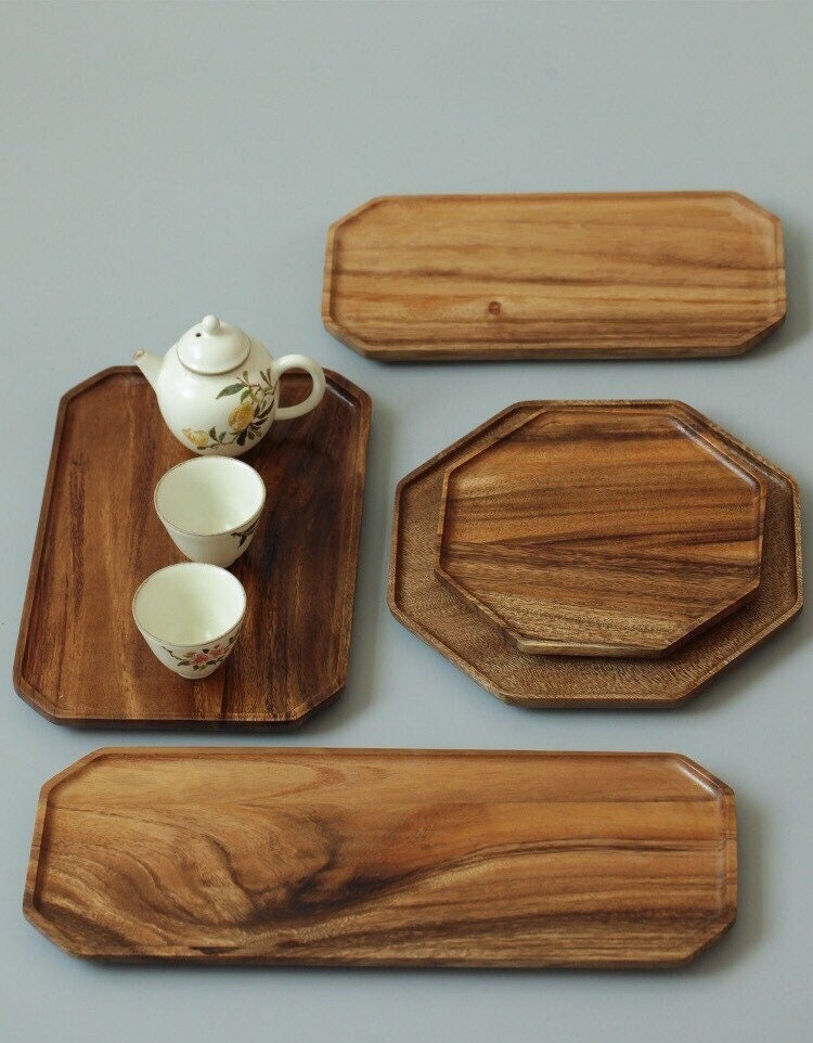 Gohobi Acacia Wooden Serving Tray