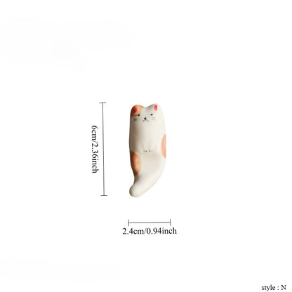 Gohobi Ceramic Cat & Dog Chopstick Rest