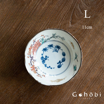 Gohobi Handmade Japanese Minoyaki Traditional Ceramic Plate [Made in Japan]