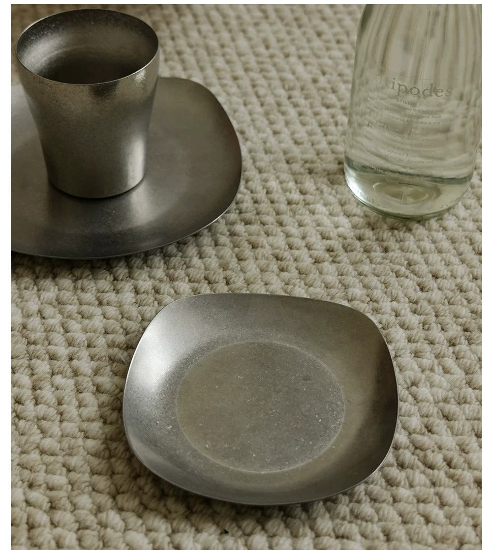 Gohobi Retro 304 Stainless Steel Square Plate