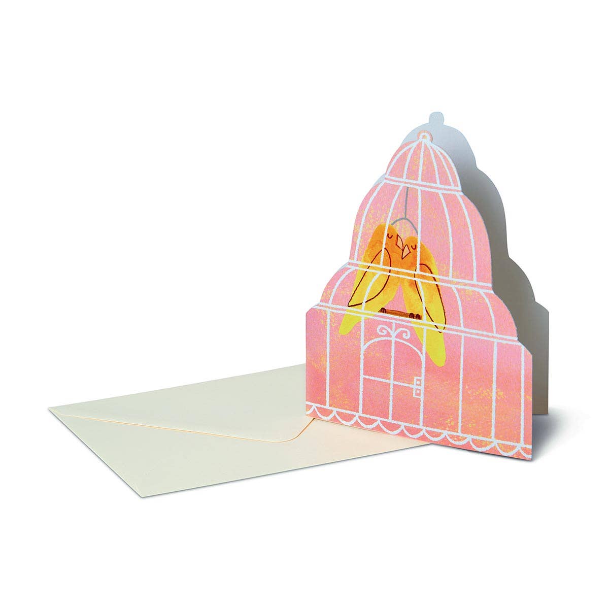 Mortlake Papers Lovebirds Card | Anniversary Card | Valentine's Day Card [Made in the UK]