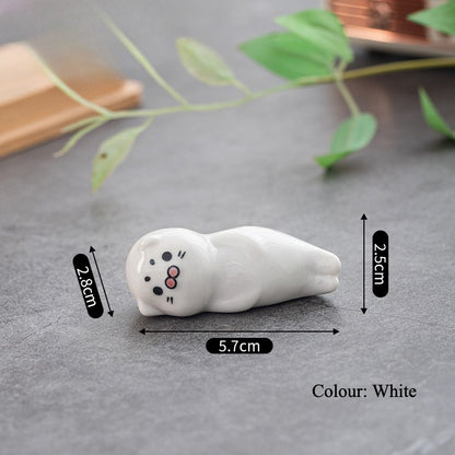 Gohobi Seal & Sea Lion Series Ceramic Chopstick Rest