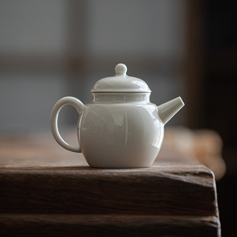 Gohobi Japanese Grass Ash Glaze Handmade Teapot