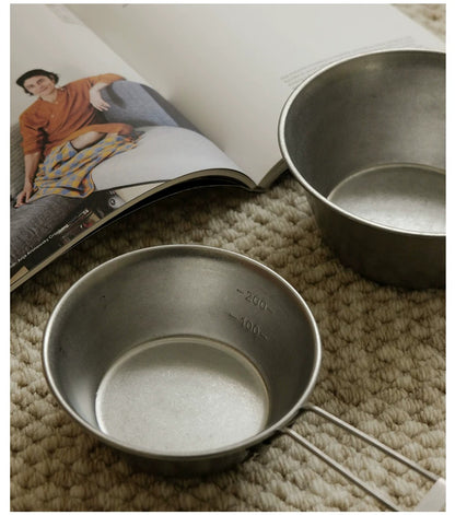 Gohobi Foldable Stainless Steel Camping Bowl