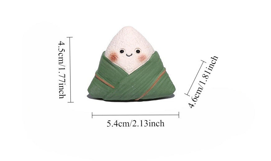 Gohobi Yixing Purple Clay Champion Zongzi Tea Pet – Dragon Boat Festival Ornament