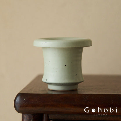 Gohobi Japanese Ikebana Mini Ceramic Vase – Jingdezhen Wabi-Sabi Desktop Flower Vase