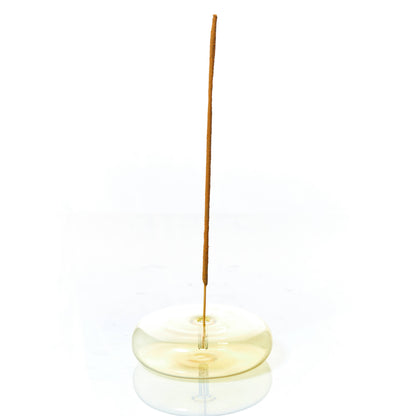 Gohobi x MÆGEN Dimple - Hand Blown Glass Incense Holder Yellow