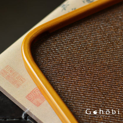 Gohobi Polished Bamboo Tea Tray – Bamboo Woven Gongfu Tea Tray