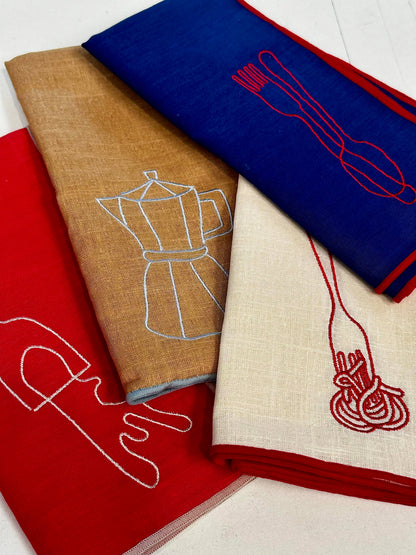 MÆGEN Linen Blend Napkins - Cafetiere (Set of 2)