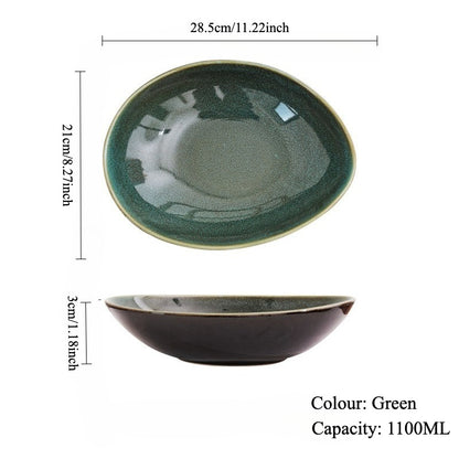 Gohobi Creative Kiln-Change Irregular Ceramic Bowl