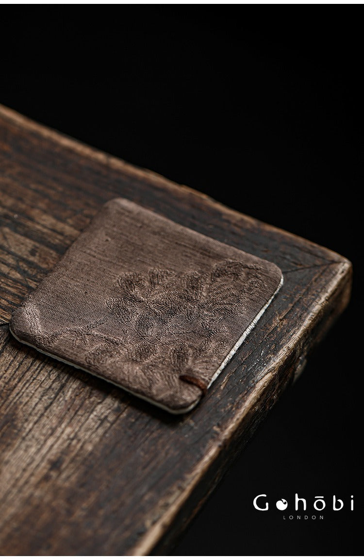 Gohobi Japanese Style Tea Coaster – Retro Fabric Tea Cup Mat for Tea Ceremony