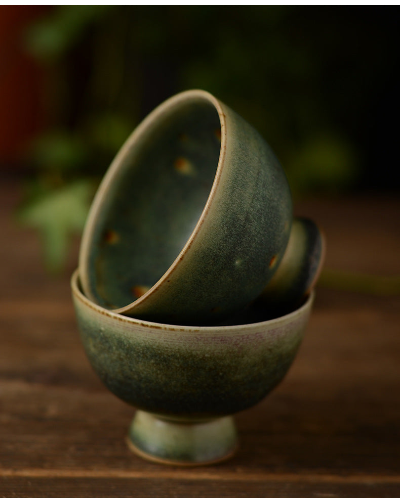 Gohobi Handmade Green Banana Tea Cup (High stand 100ml version)