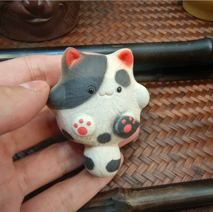 Gohobi Handcrafted Siamese Cat Tea Pet