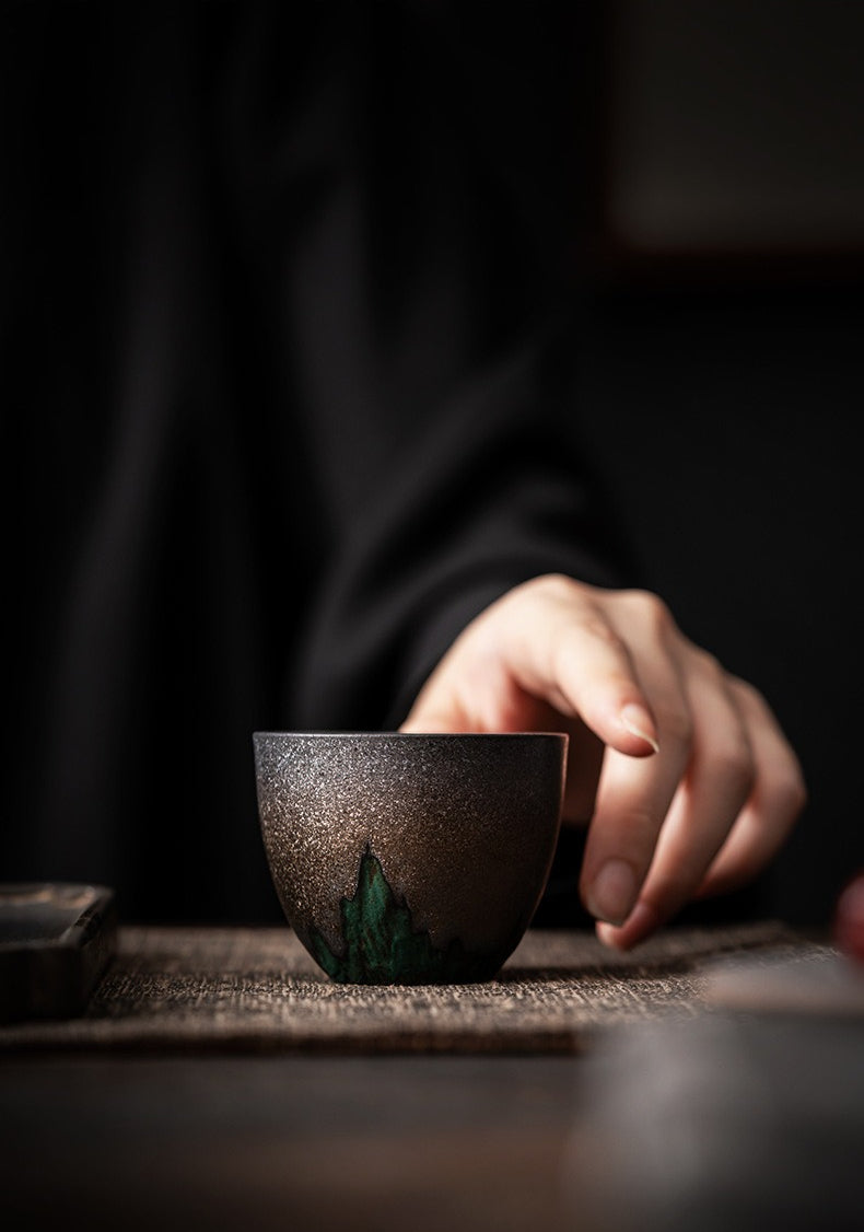 Gohobi Vintage Gilded Ceramic Tea Cup