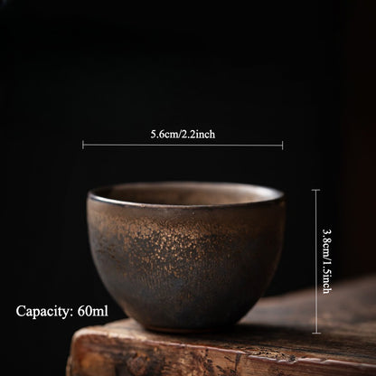 Gohobi Gilded Vintage Ceramic Teacup