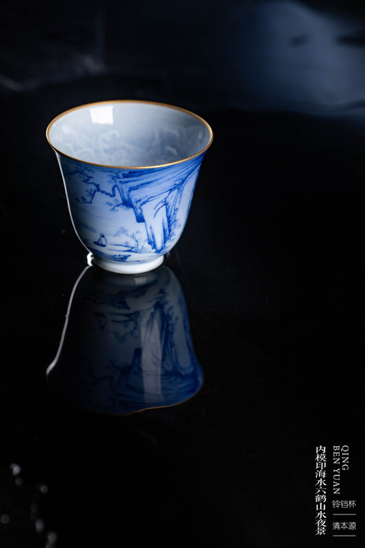 [清本源 x Gohobi Gallery] Tasse à thé de vigne de lotus bleu
