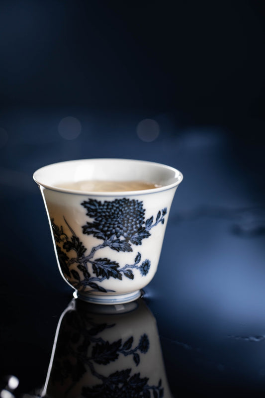 [清本源 x Gohobi Gallery] Tasse à thé de vigne de lotus bleu