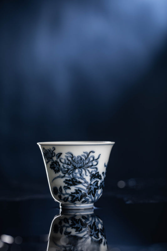[清本源 x Gohobi Gallery] Tasse à thé de vigne de lotus bleu
