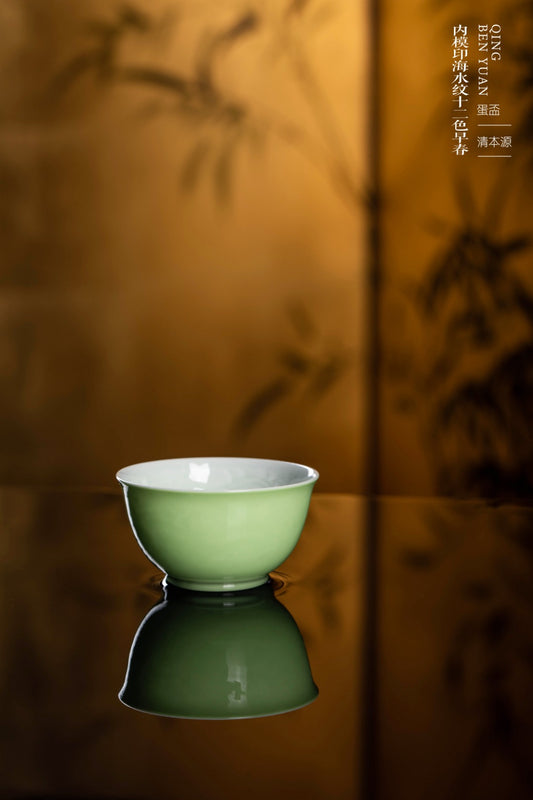 [清本源 x Gohobi Gallery] Tasse à thé de vigne de lotus bleu