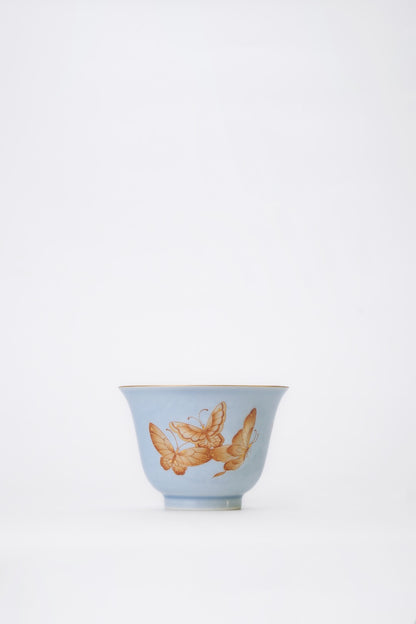 [清本源 x Gohobi Gallery] Tasse à thé de vigne de lotus bleu