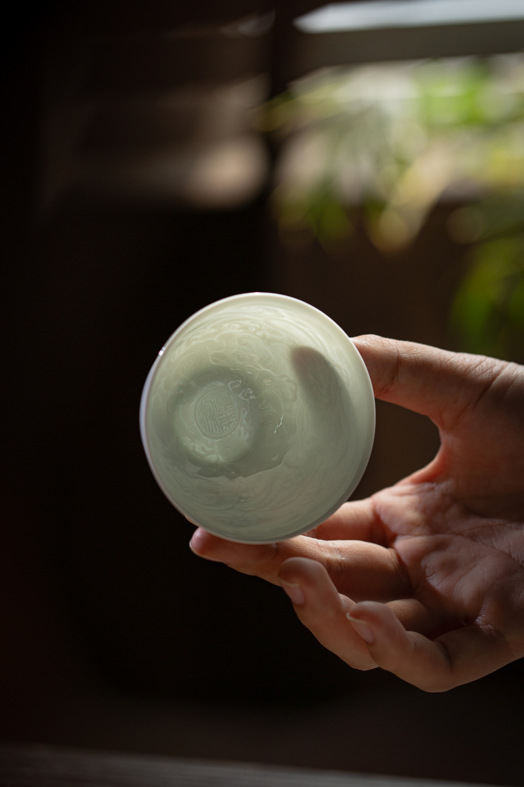 [清本源 x Gohobi Gallery] Thin-Body Sweet White Egg Cup with Inner-Impressed Wave Motif (80ml)