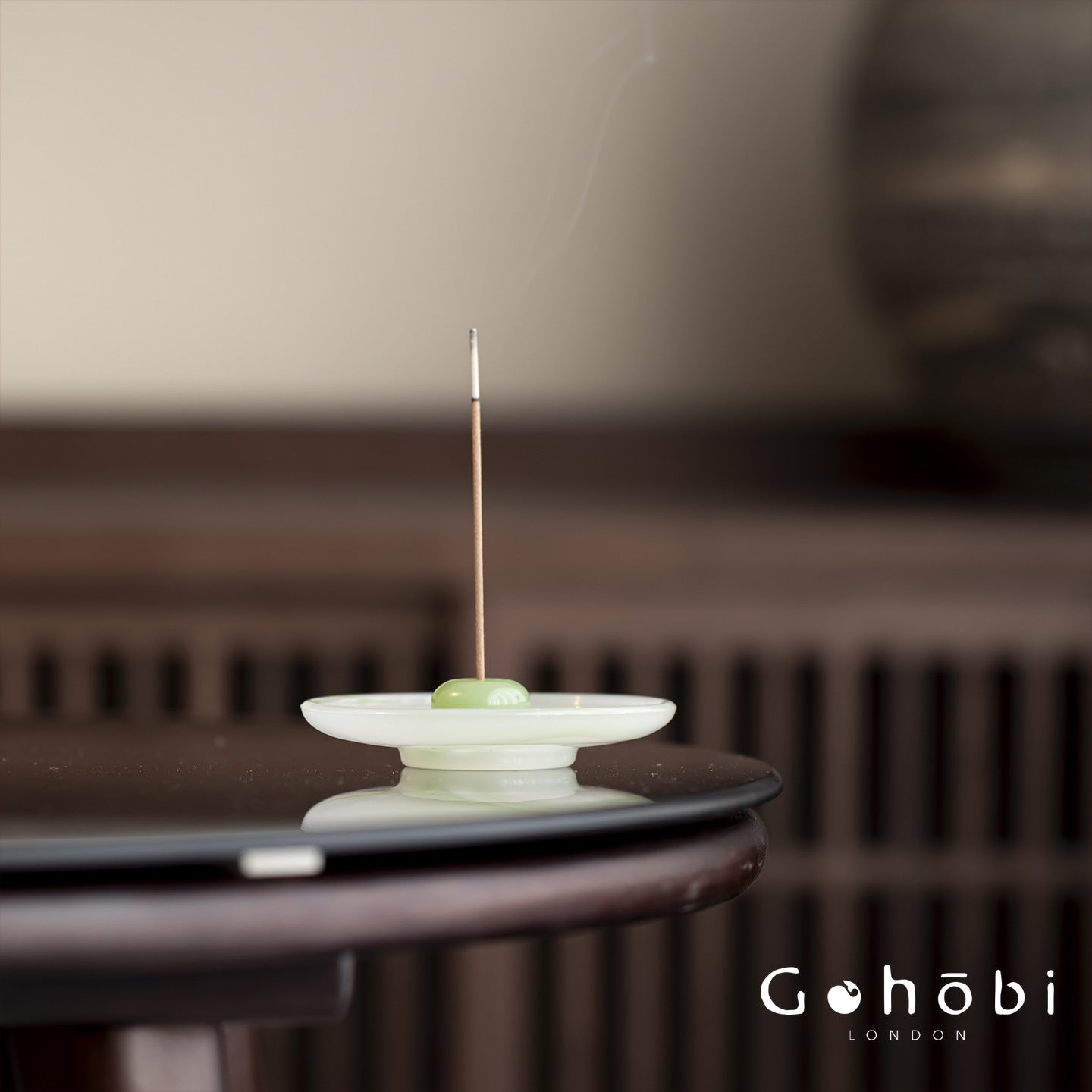 Gohobi Spring Shadow Glazed Incense Holder – Ceramic Ash Catching Incense Tray
