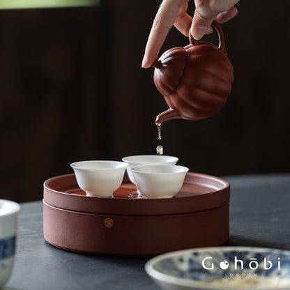 Gohobi Complete Gongfu Tea Set – Chinese Tea Brewing Set with Teapot, Cups & Tea Tray