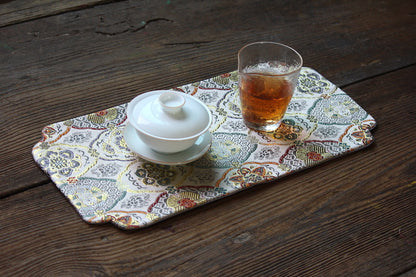 Gohobi Embroidery Brocade Gongfu Tea Ceremony Placemat