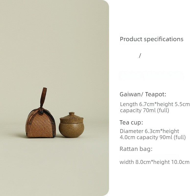Gohobi Portable Travel Tea Set – One Pot One Cup Gongfu Tea Set for One