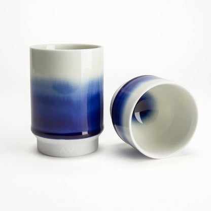 Asemi Co. Tea & Coffee Cups - Hasami Special Edition - yaki Cup Indigo Gradient [made in Japan]