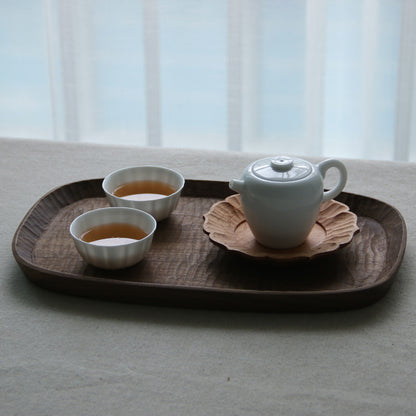 Gohobi Japanese Handcrafted Solid Wood Serving Tray