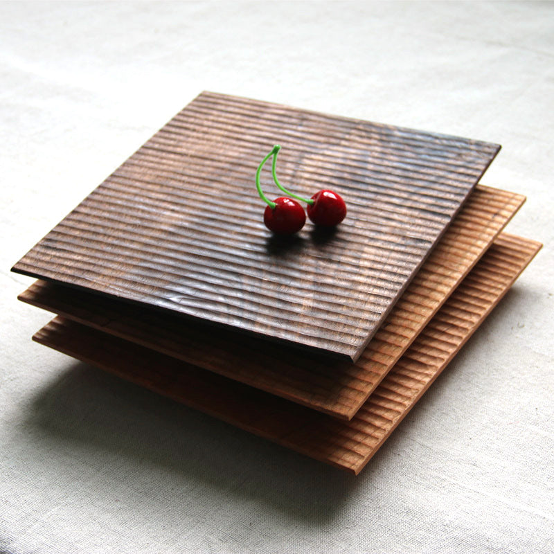 Gohobi Handcrafted Solid Wood Serving Tray