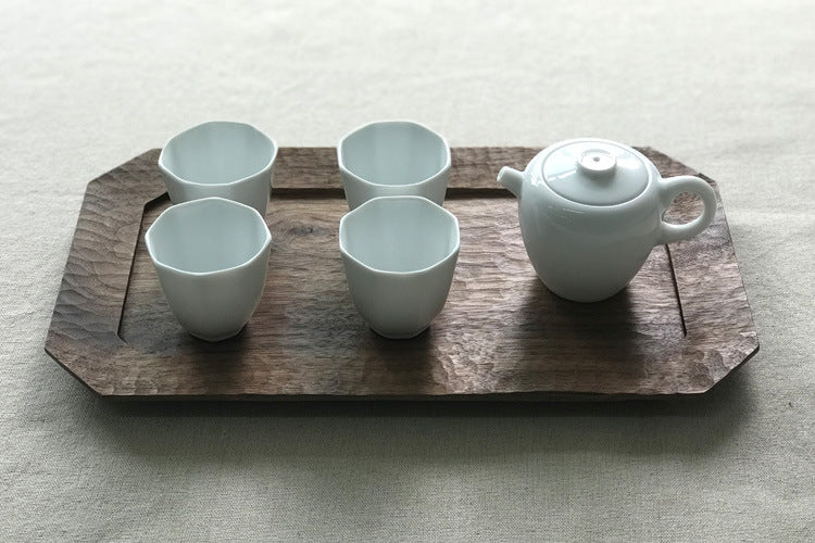 Gohobi Handcrafted Black Walnut Rectangular Serving Tray