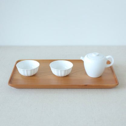 Gohobi Japanese-Inspired Solid Wood Tea Tray