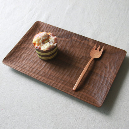 Gohobi Black Walnut Handmade Rectangular Tray