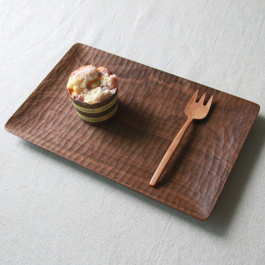 Gohobi Black Walnut Handmade Rectangular Tray